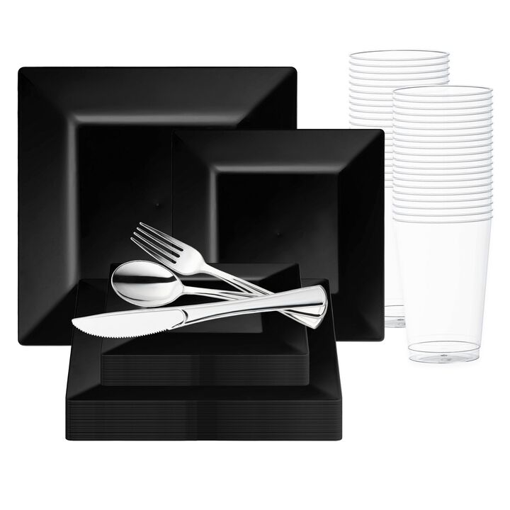 Square Plastic Wedding Value Set (30 Sets)