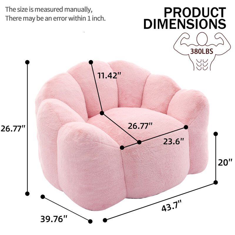 Merax High-Density Foam Adult Bean Bag Sofa - No Assembly Ergonomic Pillow Chair with Anti Fouling Fabric