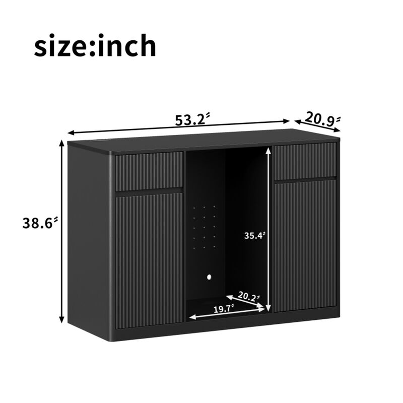 Mubgag Wood Wine Storage Cabinet image number 9