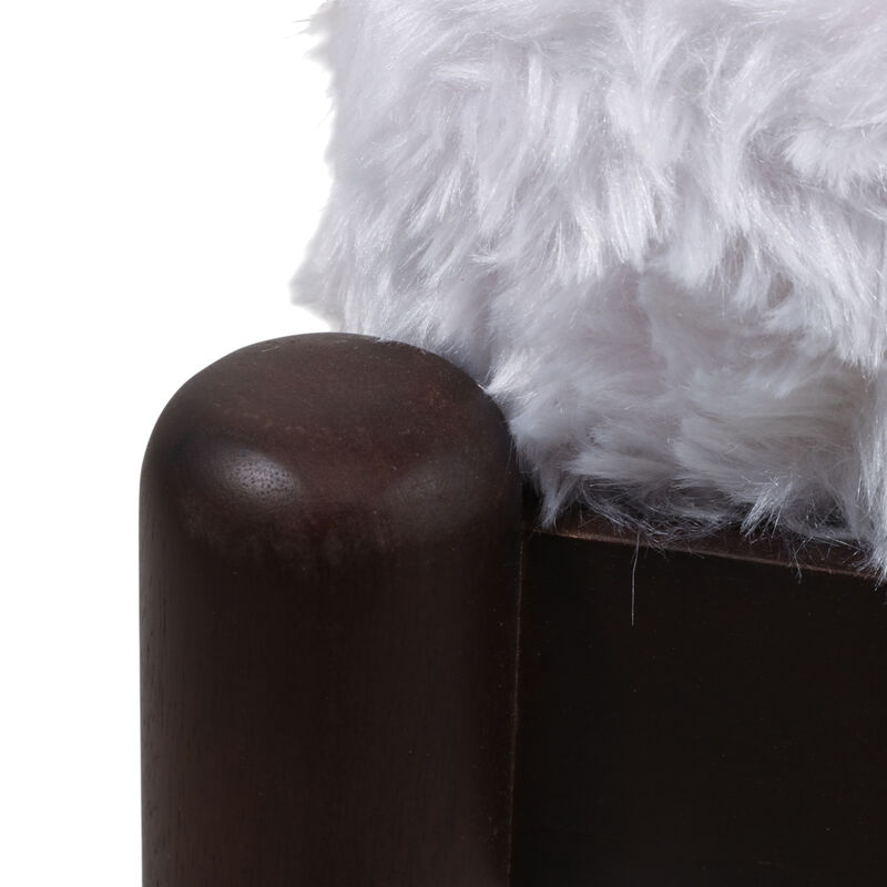 Toddwind White Faux Fur Chair image number 4