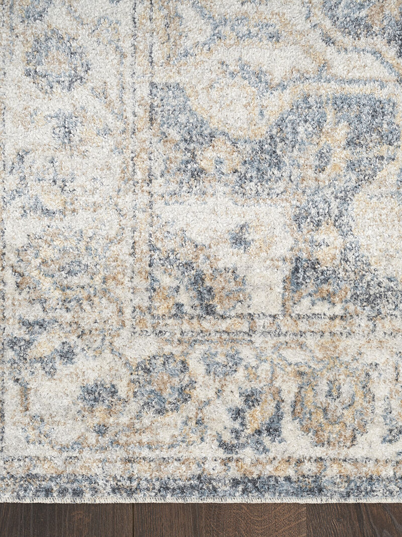 Astra Machine Washable ASW12 Gray/Blue 9' x 12' Rug