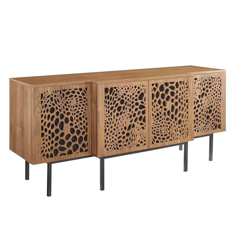 Modway Yosemite Wood Sideboard Credenza in Walnut image number 0