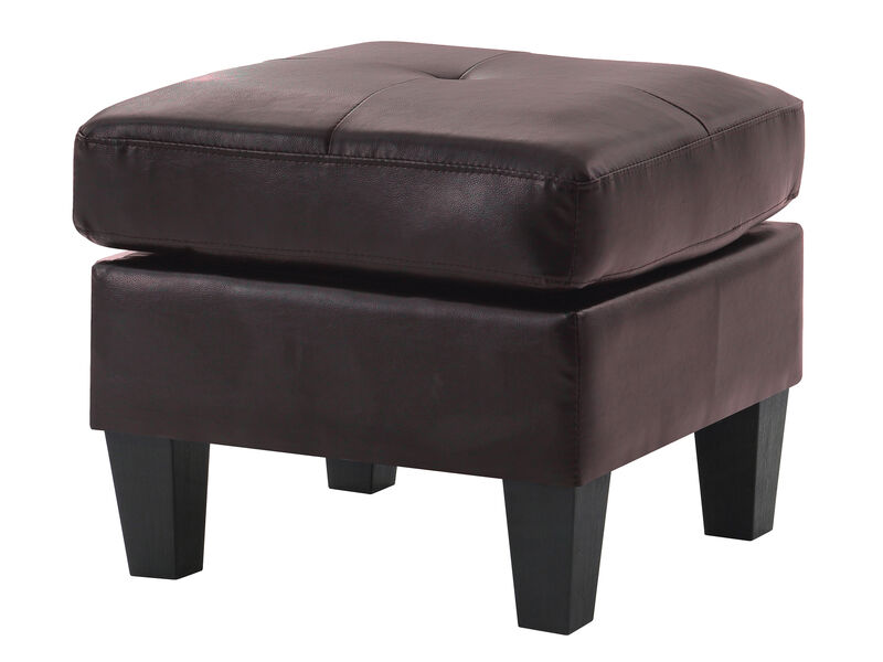 Newbury Faux Leather Upholstered Ottoman image number 0