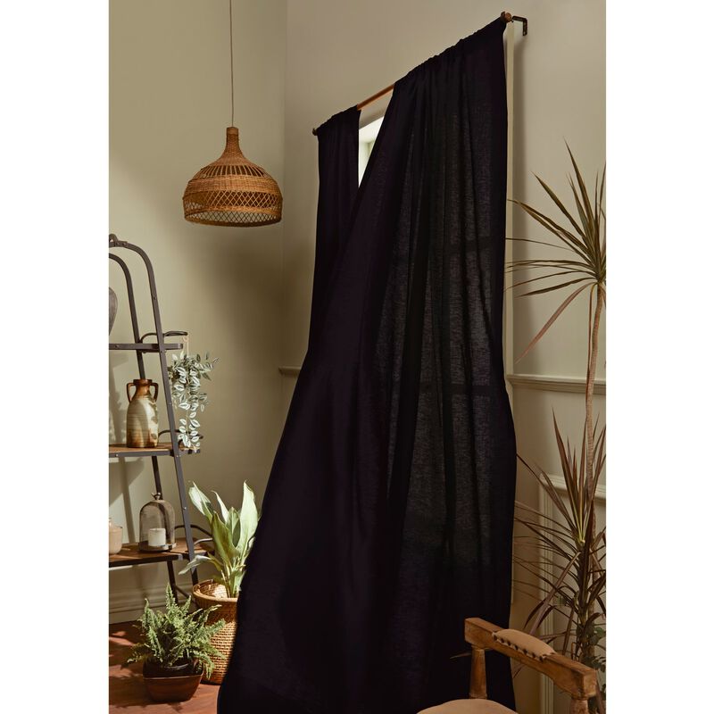 Solino Home 100% Pure Linen Curtain - Linen Curtain