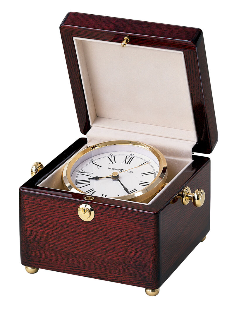 Howard Miller 645443 Howard Miller Bailey Tabletop Clock 645443 Rosewood image number 0