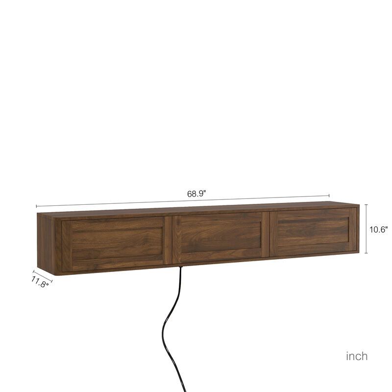 Ringru Floating TV Stand image number 4