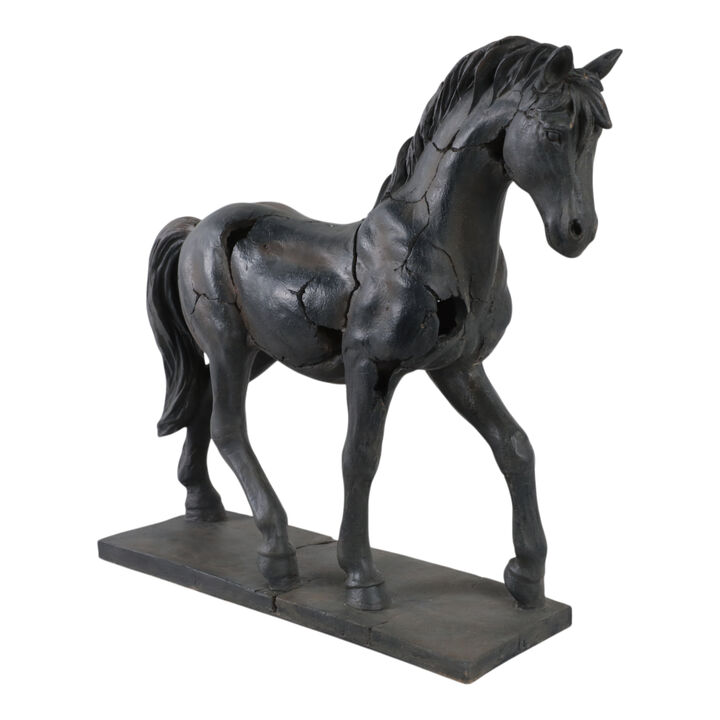 Cracked Horse Sculpture