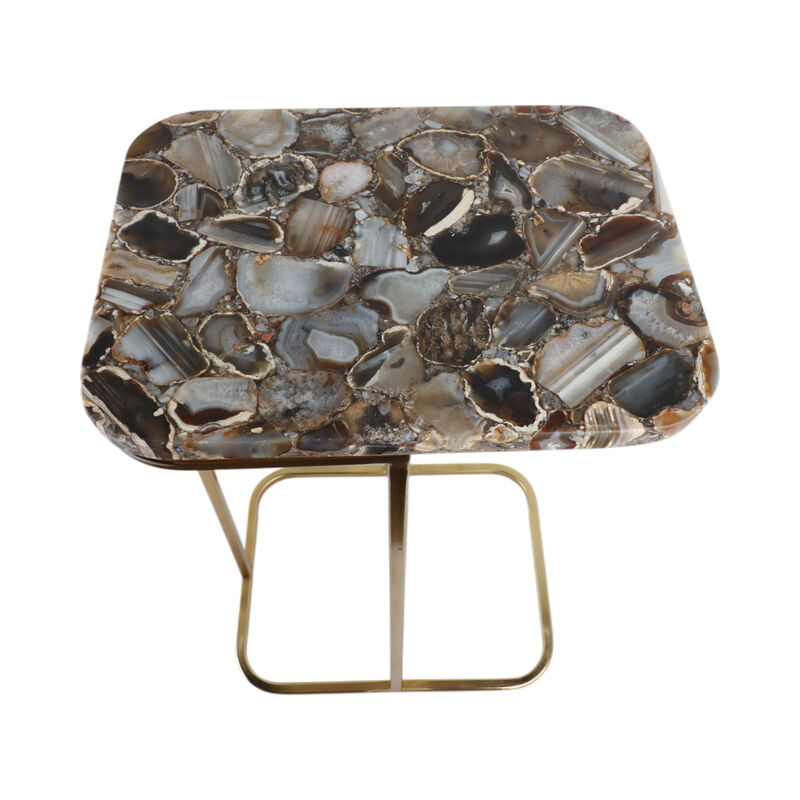 24x15" Agate Top C-table image number 5
