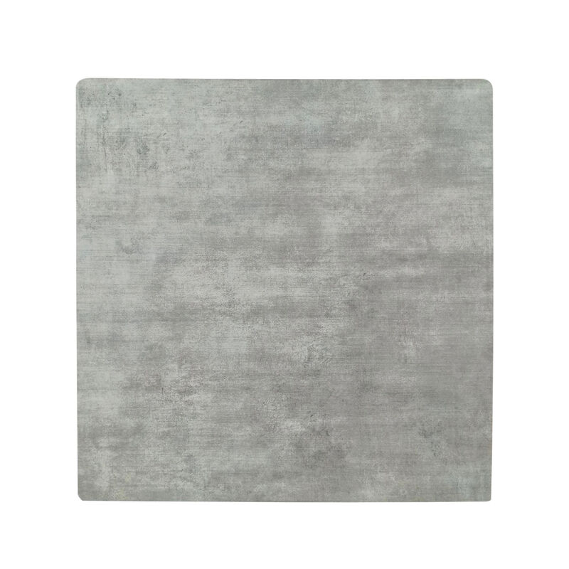 Ashi Bar Height Dining Table, 31 Inch, White Laminate, Black Wood Frame