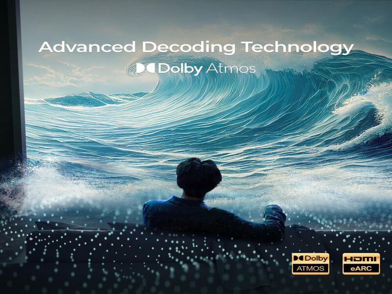 ULTIMEA Poseidon M4T 5.1ch Dolby Atmos Sound Bar for TV,410W,5.25" Wireless Subwoofer,Surround Adjustable image number 2