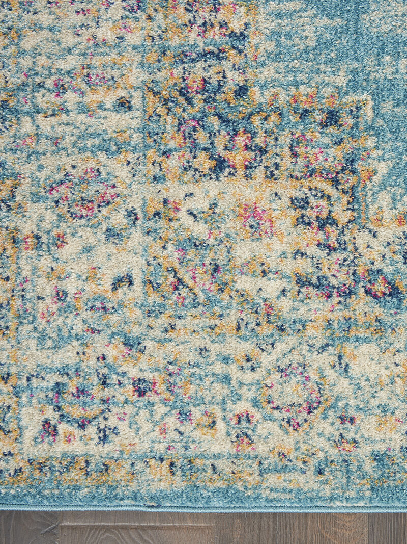 Passion PSN03 Light Blue 2'2" x 10' Rug image number 2