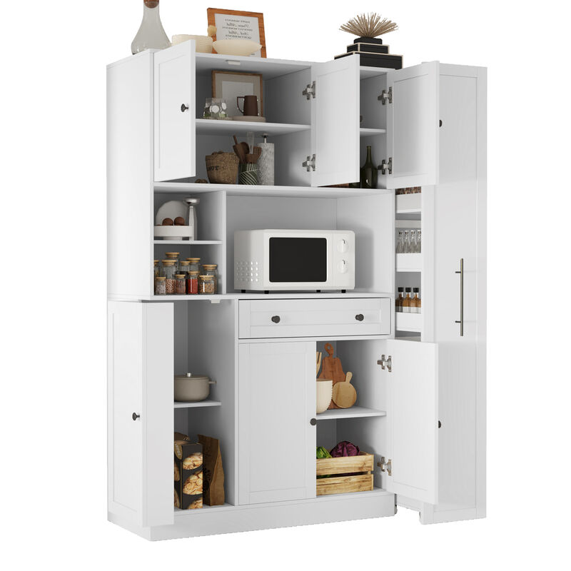 Merax Freestanding Buffet with Hutch