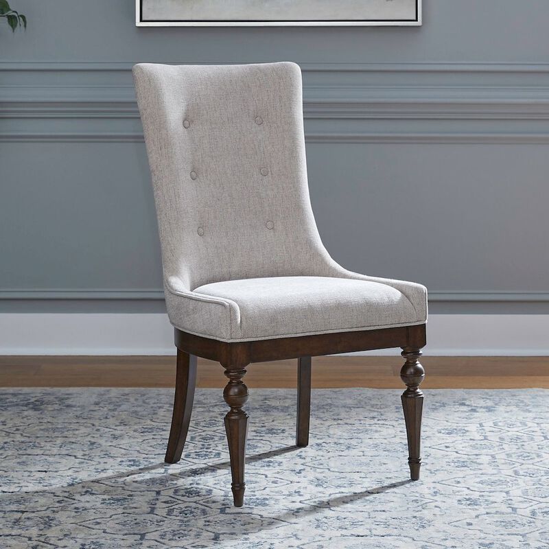 Liberty Furniture Arden Road Dining Room Upholstered Side Chair - Set of 2  - Satin Cherry image number 1