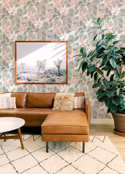 Koko Grey Floral Wallpaper