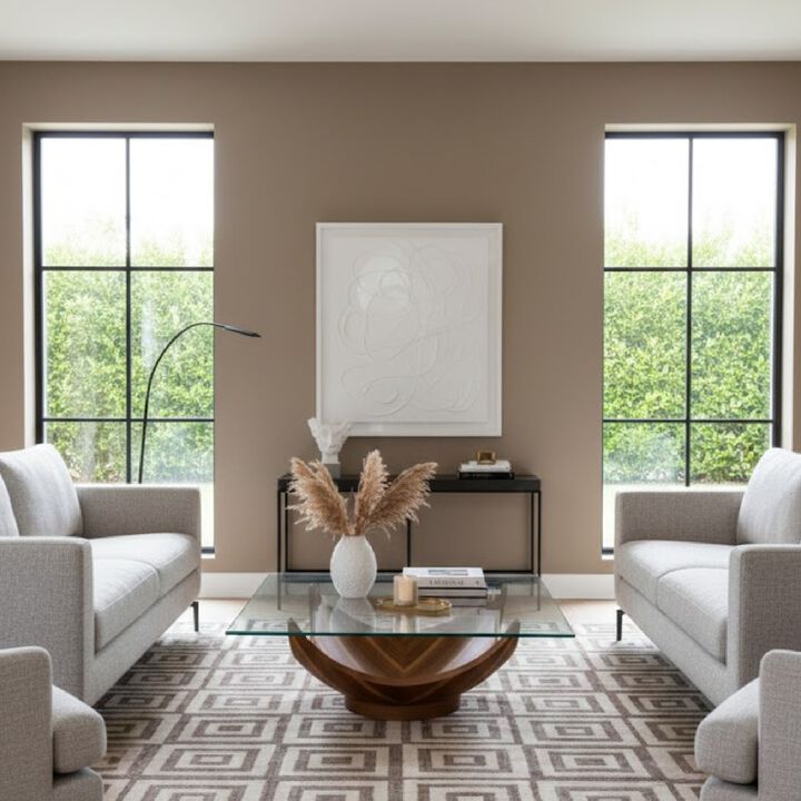 Square Glass Coffee Table | OROA Modern Sunrise
