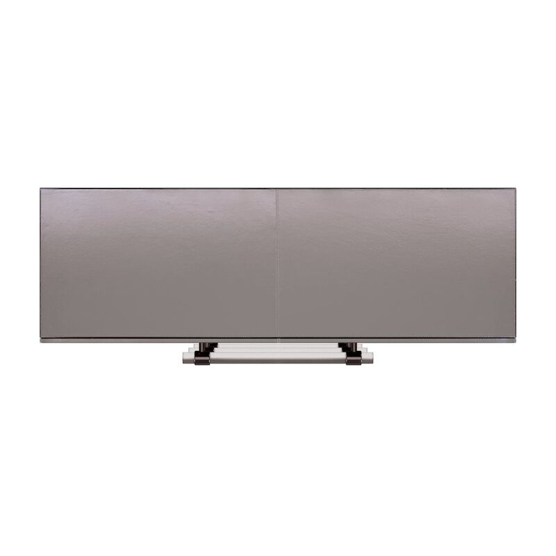 Butler Specialty Allman 48 in. W Wood and Leather 3 Drawer Accent Chest, Silver image number 7