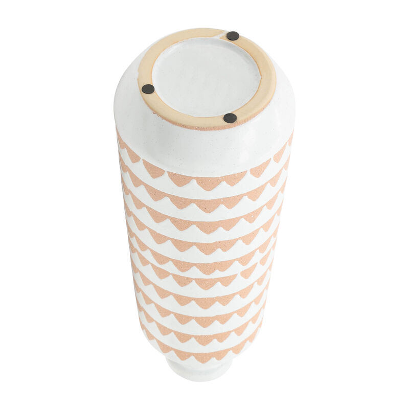Cer, 16" Aztec Vase, Ivory image number 4