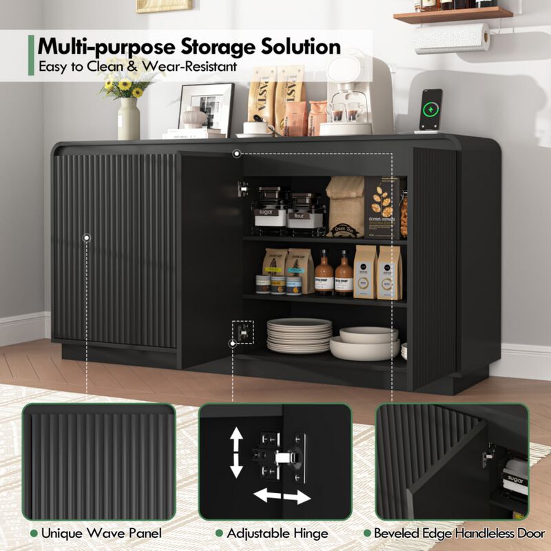 Gursap Built-In Power Outlet Sideboard image number 4