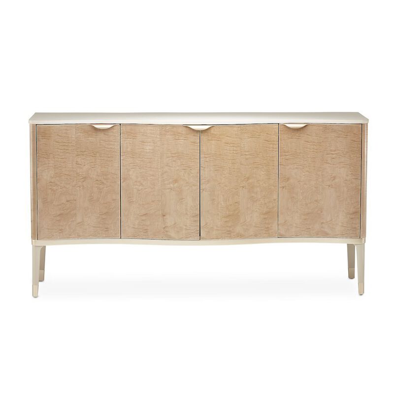 Starlight Canyon Home Elegant Blush Sideboard Buffet Cabinet with Storage and Bar Cabinet Use image number 5