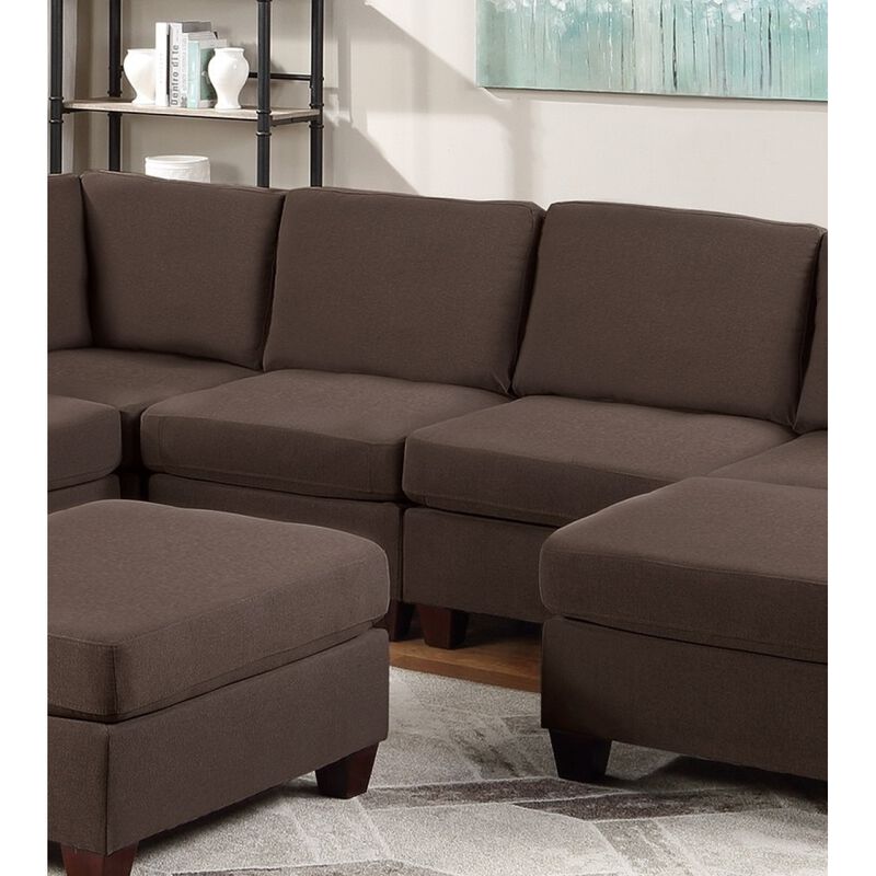 Streamdale Armless Linen-Like Coffee Chair