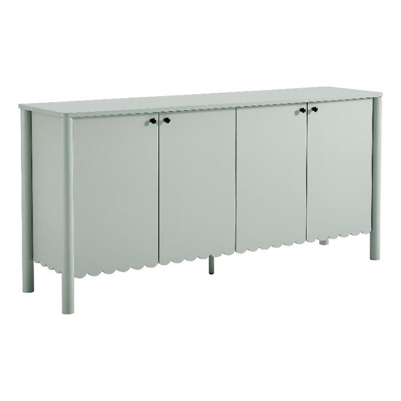 Modway Emmeline 4-Door Scalloped Sideboard in Sage image number 0