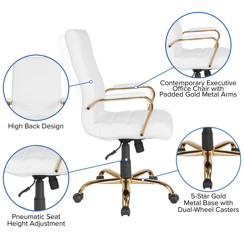 Flash Furniture  High Back  Leather Executive Swivel Chair image number 3