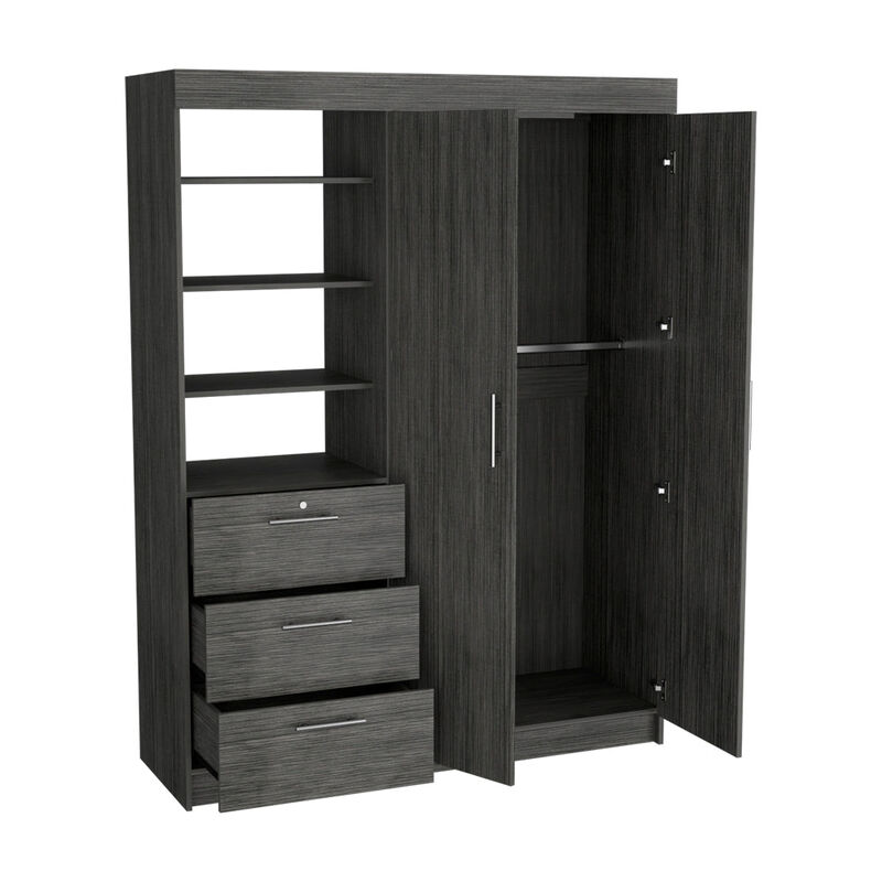 Armoire Rumanu, Bedroom, Smoky Oak