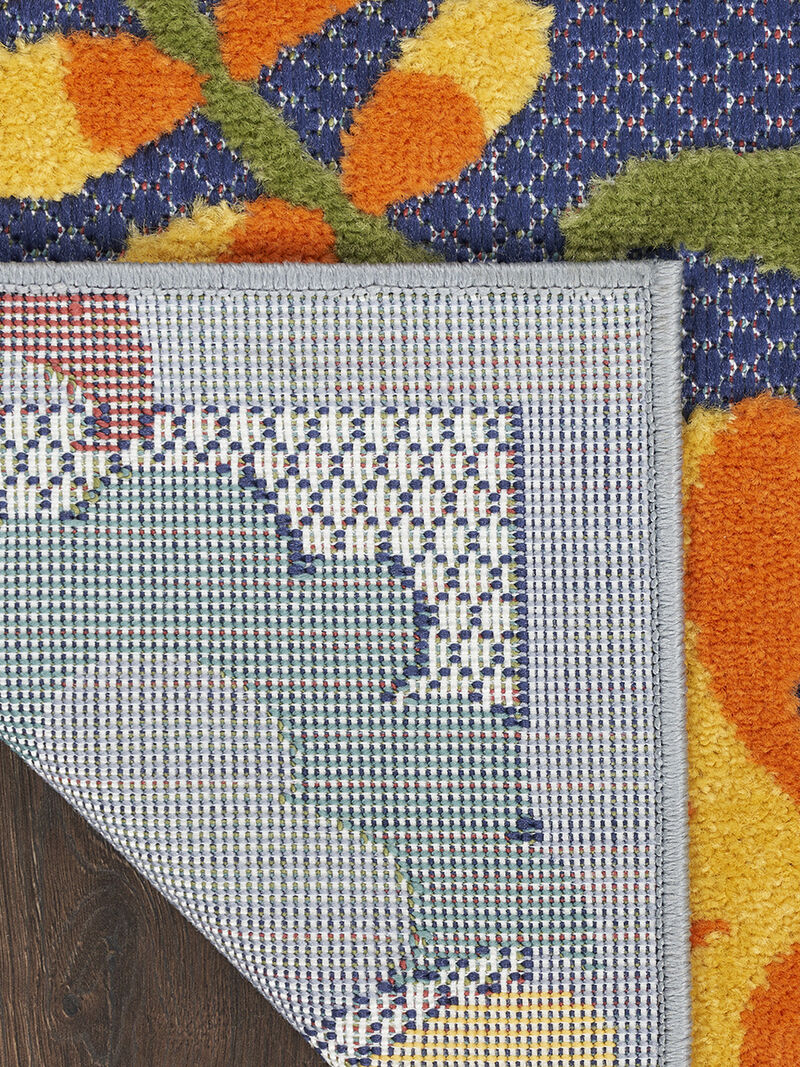 Aloha ALH17 Navy/Multicolor 3'6" x 5'6" Rug