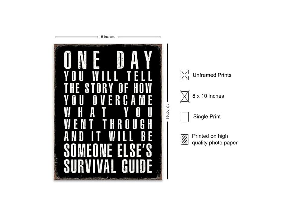 Black Office Decor Inspirational Quotes Positive Posters Men Success Wall Art