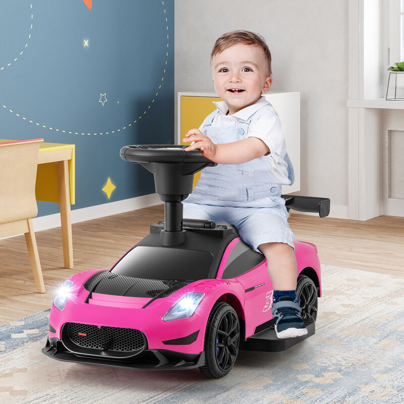 6V Battery Powered Kids Ride-On Push Car with Foot Pedal and Music image number 7