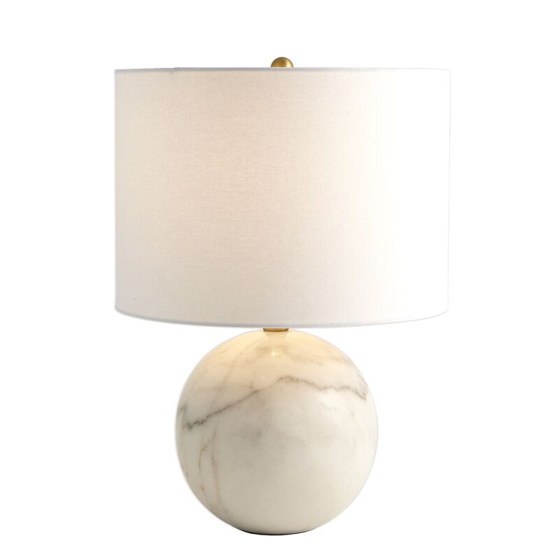 Marble Sphere Lamp-White
