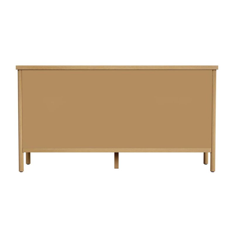 Butler Specialty Lennon 6 Drawer Rounded Leg Dresser, Light Brown
