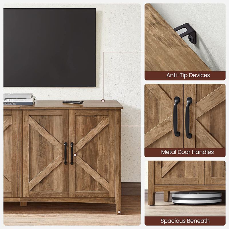 Adjustable Shelf Buffet Cabinet &ndash; Stylish Sideboard Organizer for Living Room, Pantry, or Kitchen Use