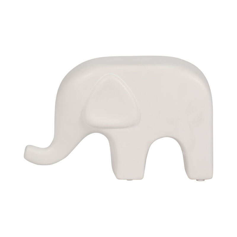 9" Big Ear Elephant, White image number 0