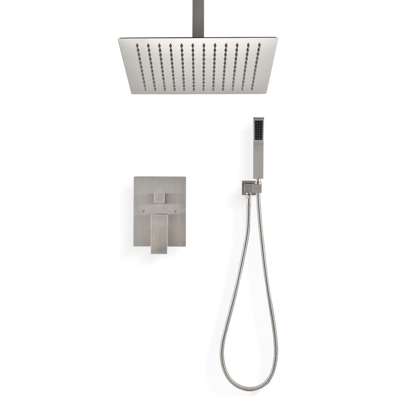Ceiling Mounted Shower System Combo Set With Handheld And 10 Shower Head
