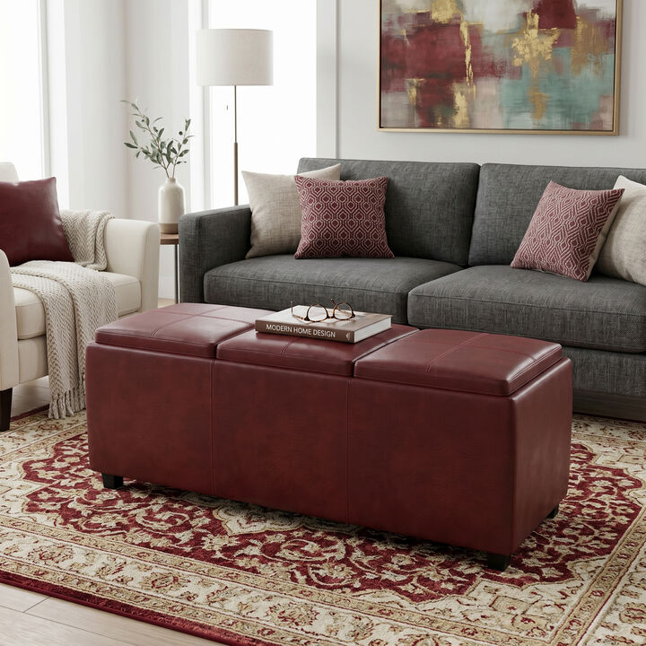 Simpli Home Avalon Storage Ottoman