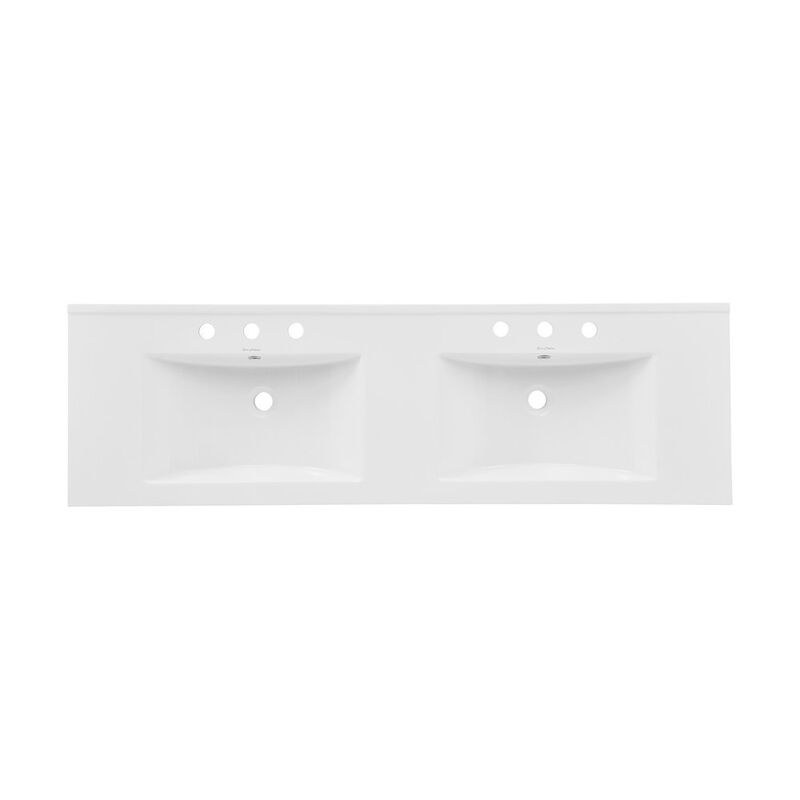 60 inch Vanity Top Bathroom Sink with 3 Holes image number 1