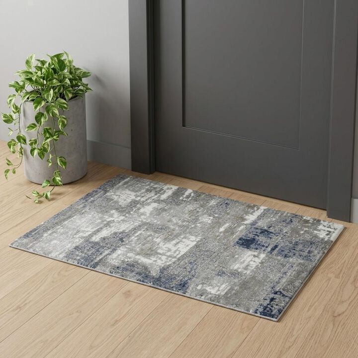 HomeRoots Abstract Area Rug