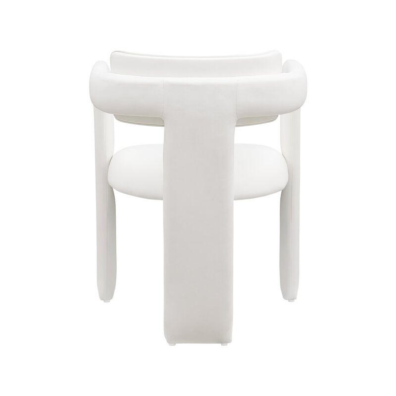 Meridian Furniture Brenda Cream Vegan Leather Dining Chair, Set of 2