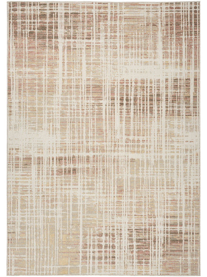 Washable Decor WSD07 Beige/Peach 6'7" x 9' Rug