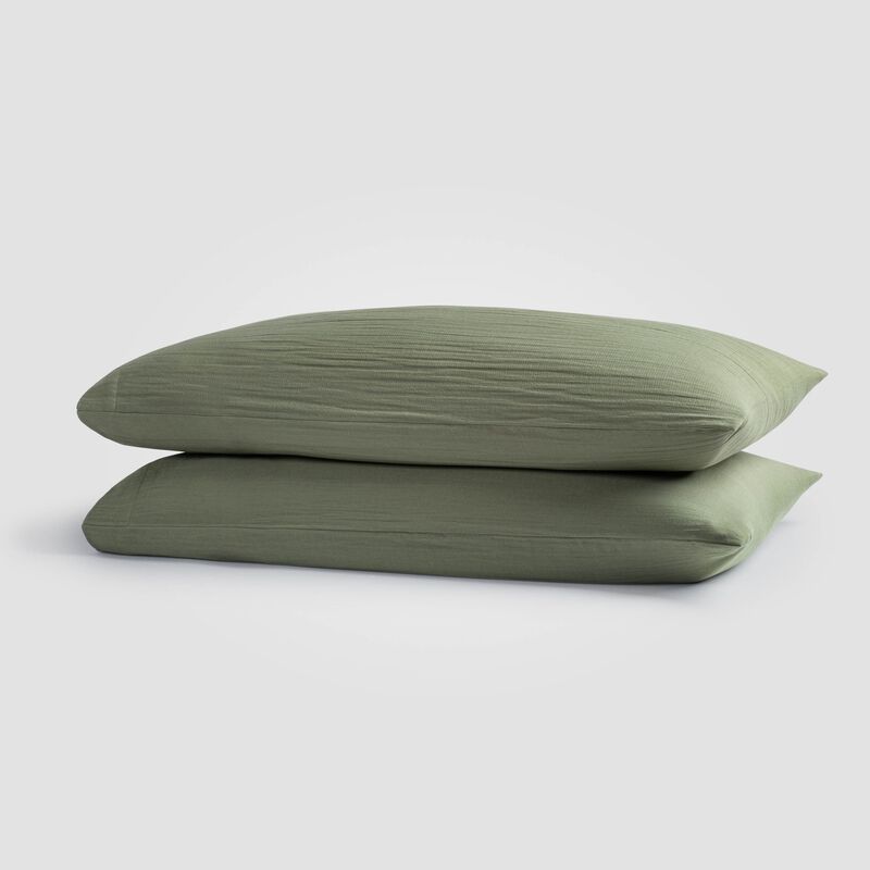 Zen Crinkled Comfort 4-Piece Sheet Set (Matcha) image number 3