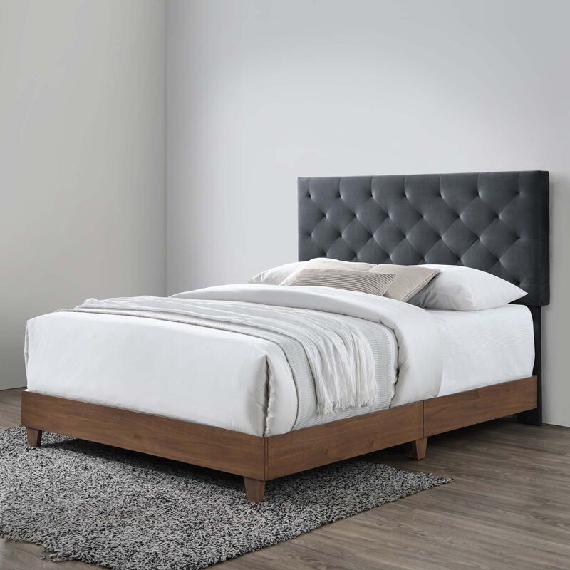 Modway - Rhiannon Diamond Tufted Upholstered Performance Velvet Queen Bed image number 1
