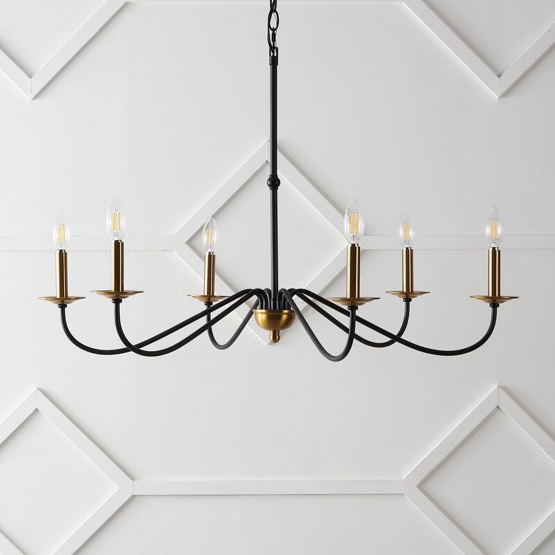 Wicklow Bohemian Farmhouse Iron LED Chandelier