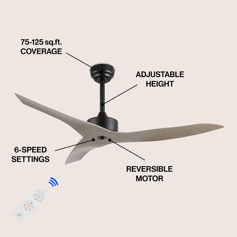 Aldrin Modern Minimalist Iron/Plastic Razor Ceiling Fan