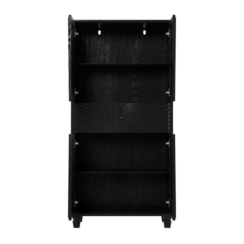Pusard 64.5'' Tall Accent 4Door Cabinet image number 5