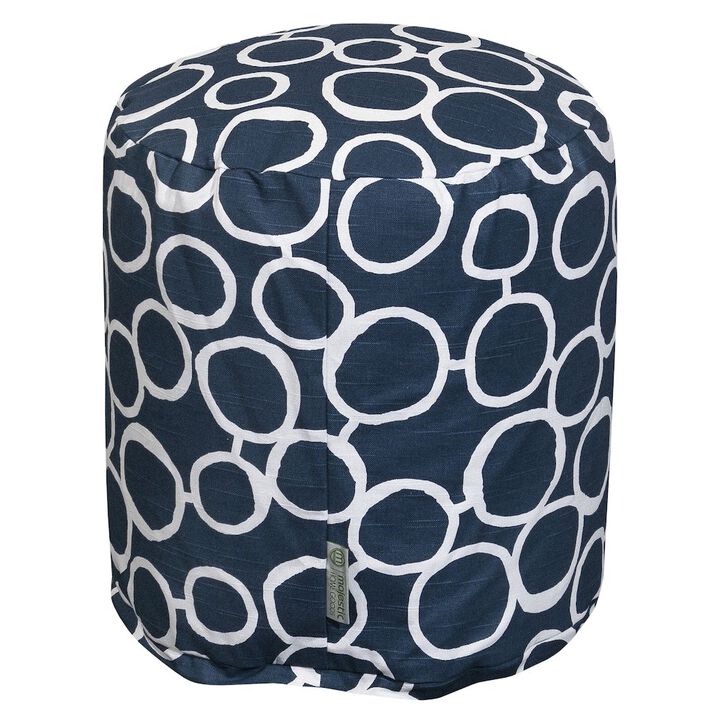 Majestic Home Goods Pouf Fusion Navy