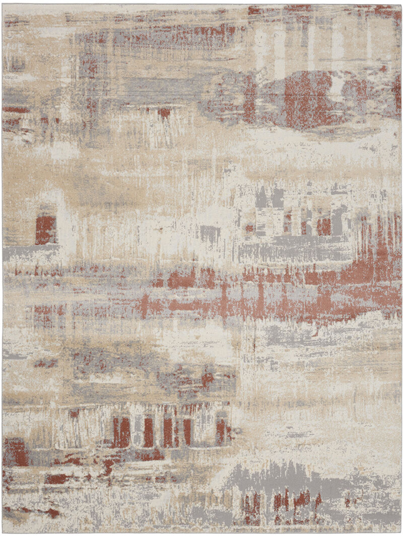 CK005 Enchanting ECH02 Gray/Rust 8' x 10' Rug