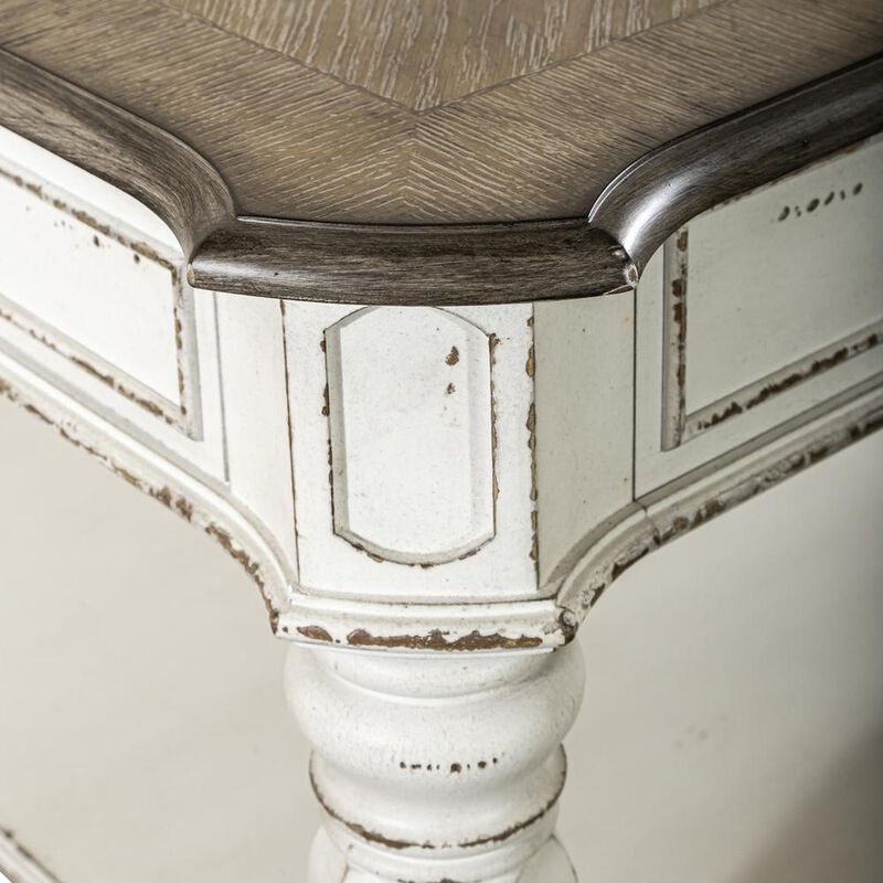 Liberty Furniture Magnolia Manor Oversized Square Cocktail Table in Antique White image number 7