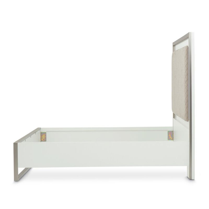 Michael Amini Marquee Queen Panel Bed - Cloud White
