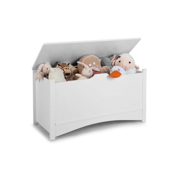 Hivvago Kid's Toy Box with Flip-Top Lid and Cut-Out Pulls
